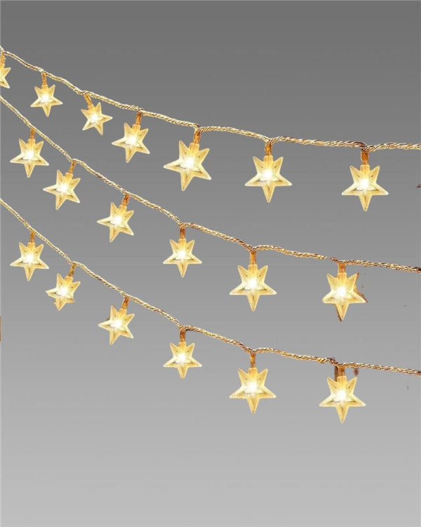 Serial String Star Lights for Decoration